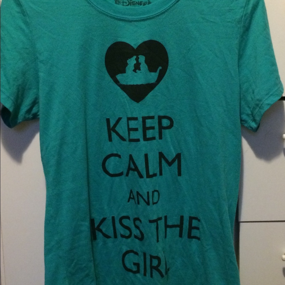 Keep Calm & Kiss the Girl Little Mermaid Disney T